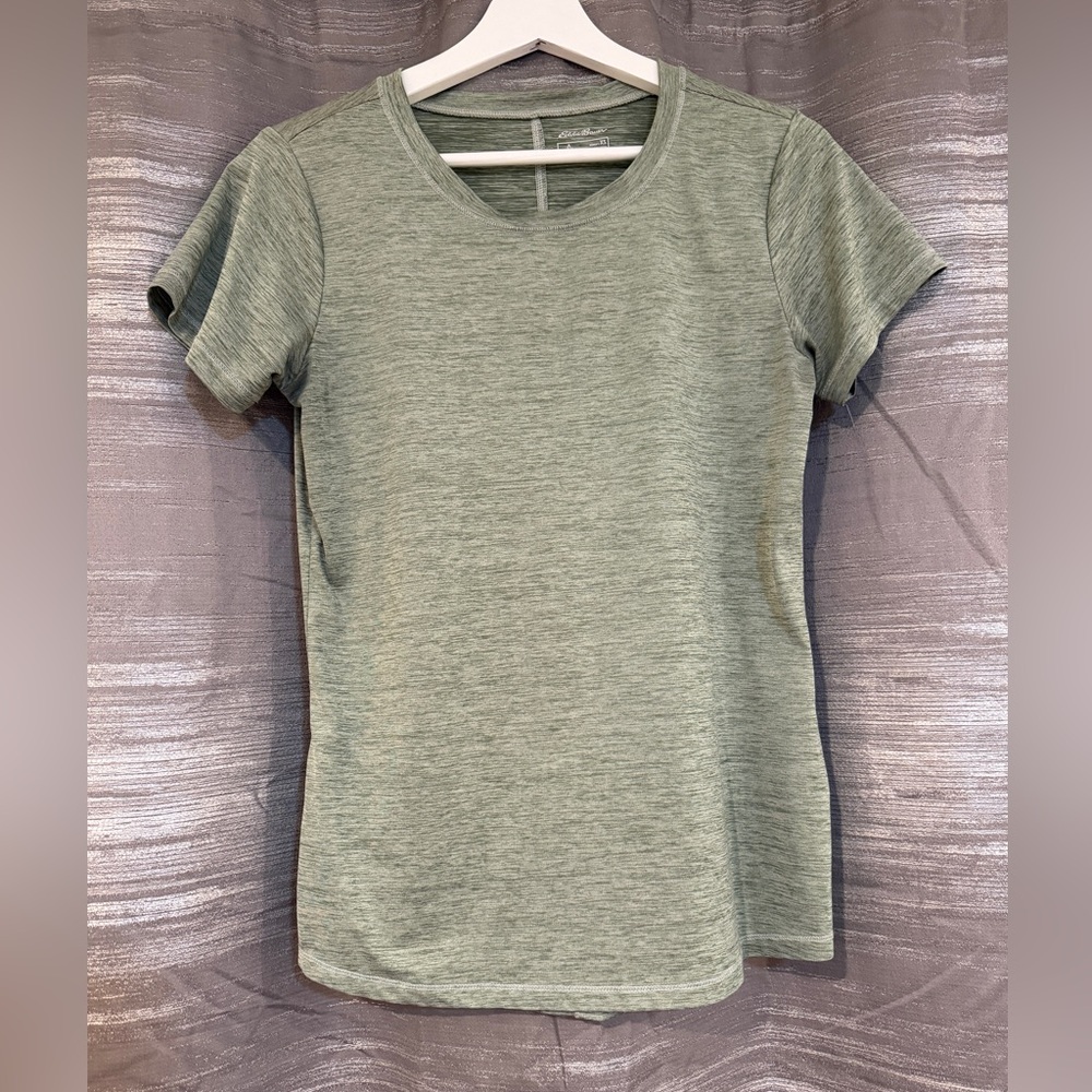 Eddie Bauer Heathered Green Short Sleeve Tee